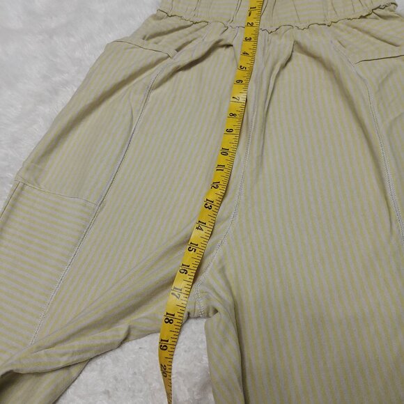 Free People Intimately Women's Yellow Stripped Waist Band Cotton Pants XS - Picture 5 of 8